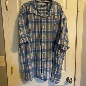 Izod Men's Multicolor Plaid Button-Down Shirt